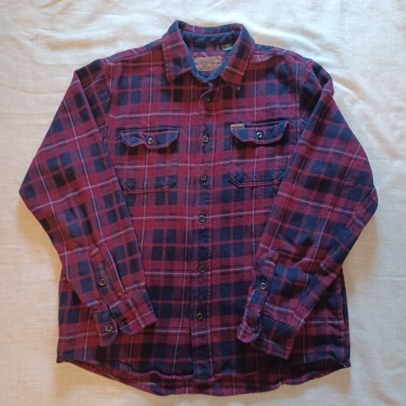 Orvis Red and Blue Plaid Shirt Jacket - Picture 4 of 8